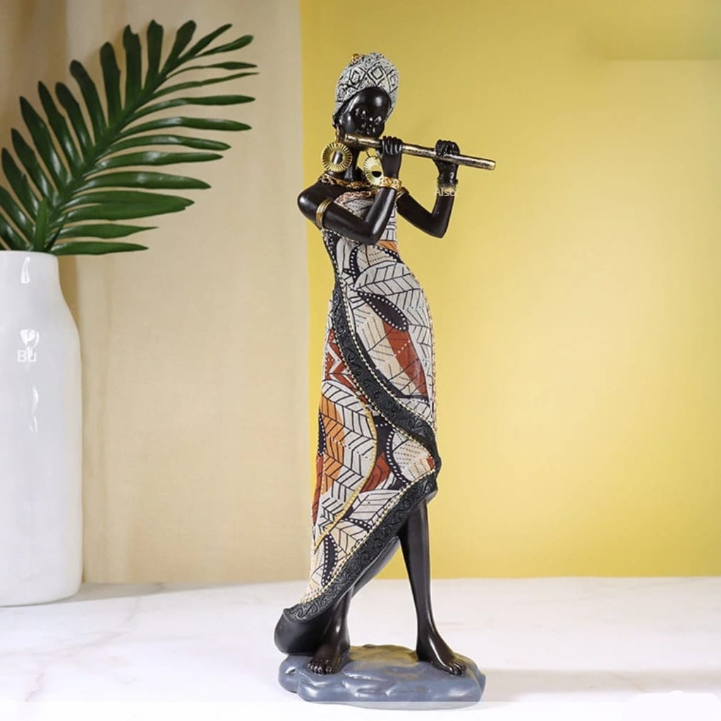 African Musician Figurine 31 cm, 1 Pc