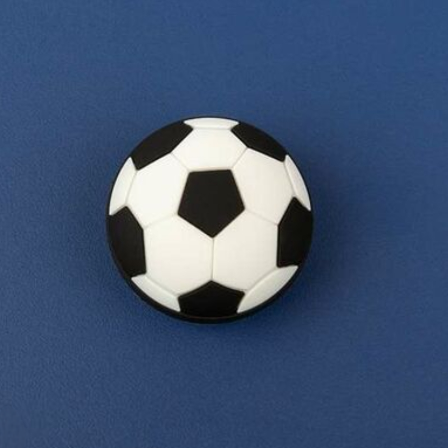 Black and white soccer wall hook