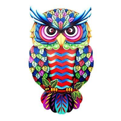 Metal Owl Blue Wall Hanging 25 cm