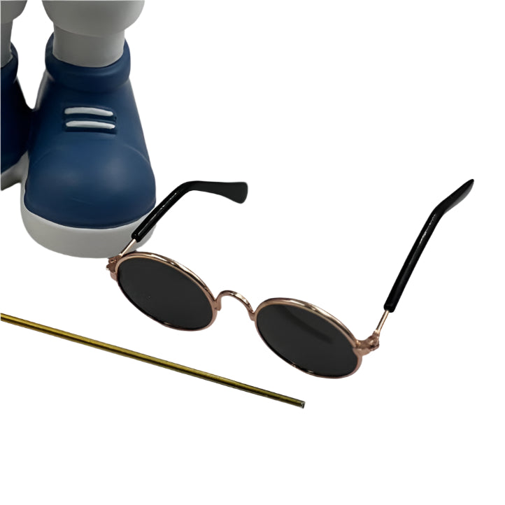 The Cool Bear with Shades & a Balloon -Blue 34 cm