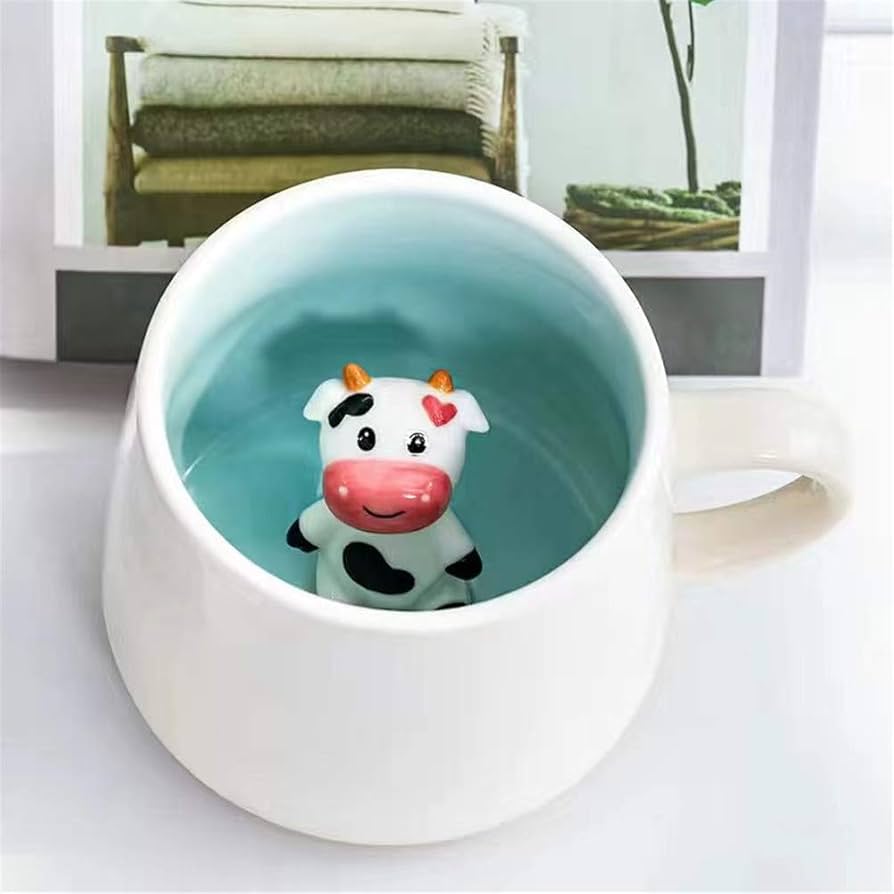 Animal Surprise Inside a Mug + Lid + Spoon 350 ml