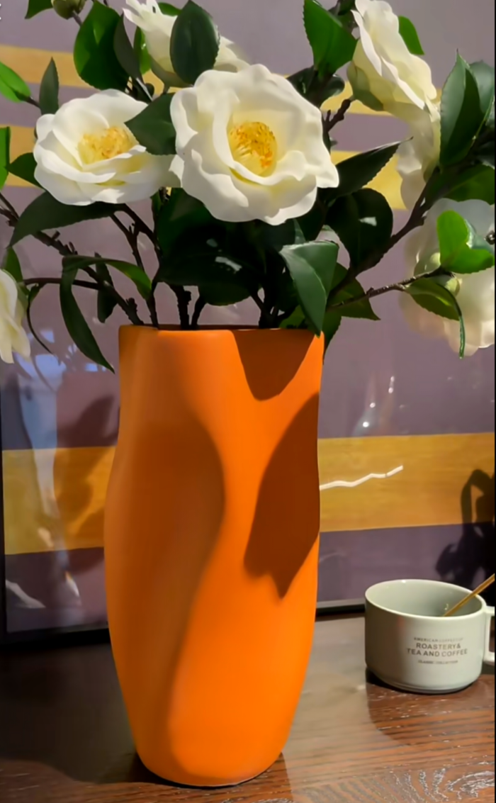 Colorful Curvy Vase Ceramic 30 cm