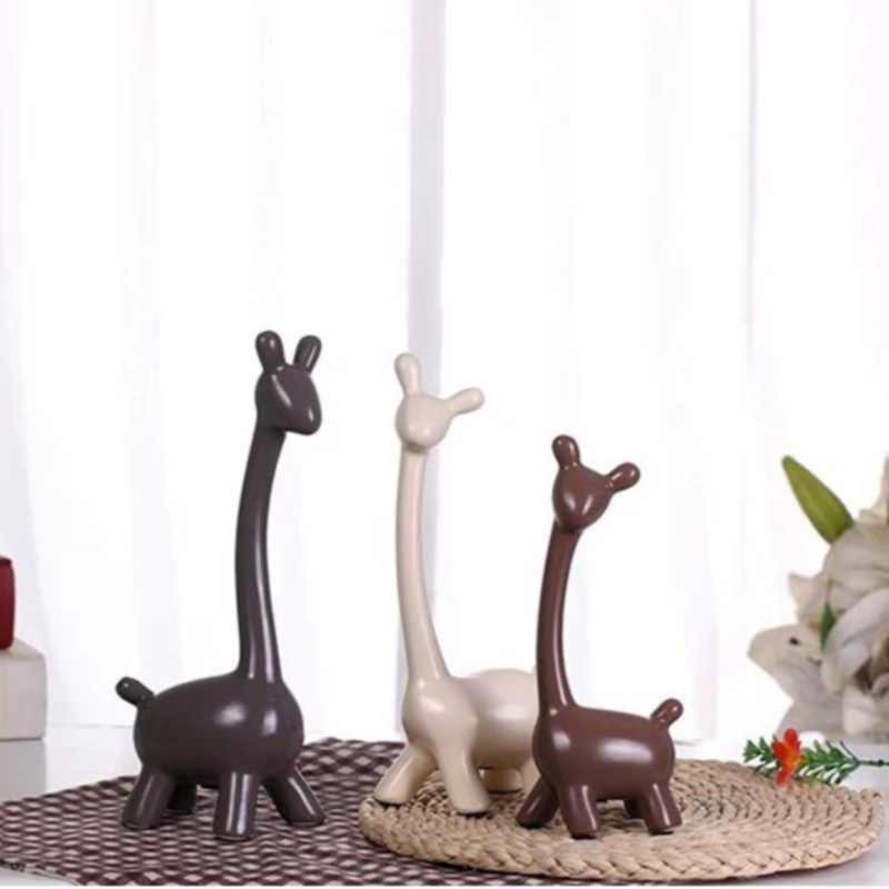 Ceramic Giraffe Figurine 1 Pc