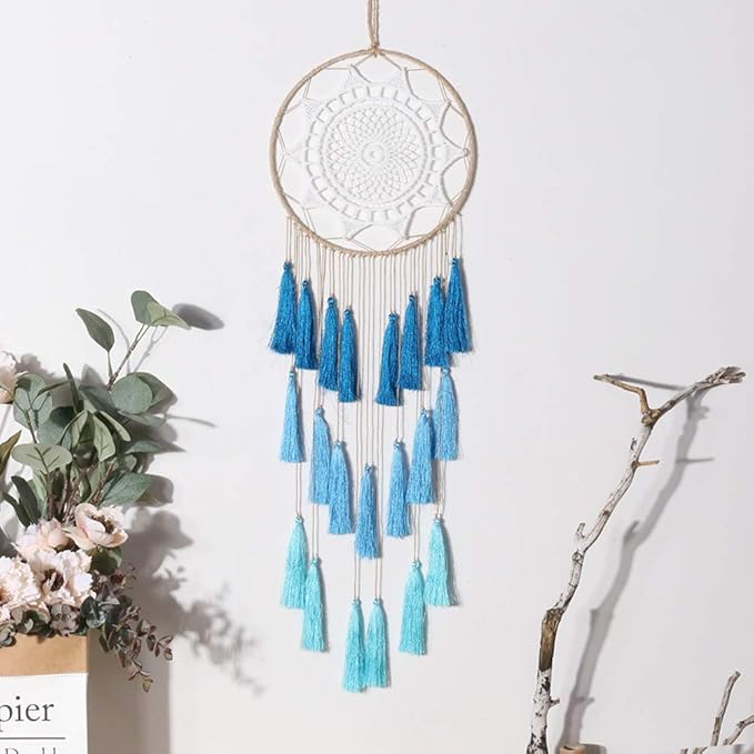 Woven Dream Catcher Colorful Wall Hanging Room 75 cm