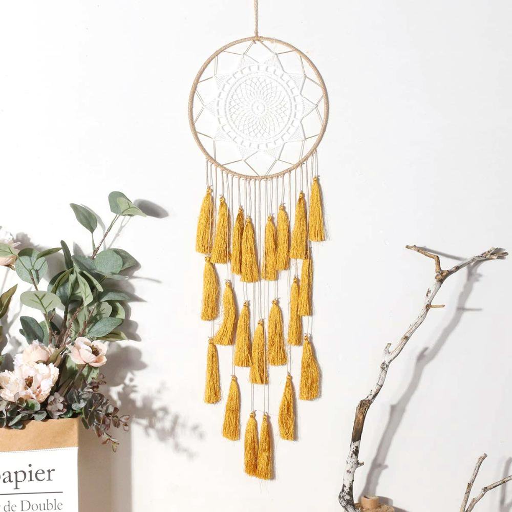 Woven Dream Catcher Colorful Wall Hanging Room 75 cm