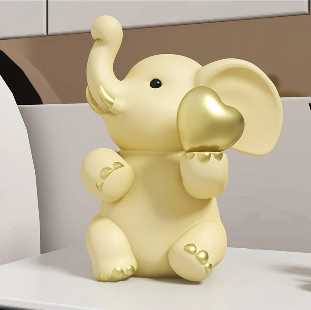 Decorative Elephant w Heart 18 cm