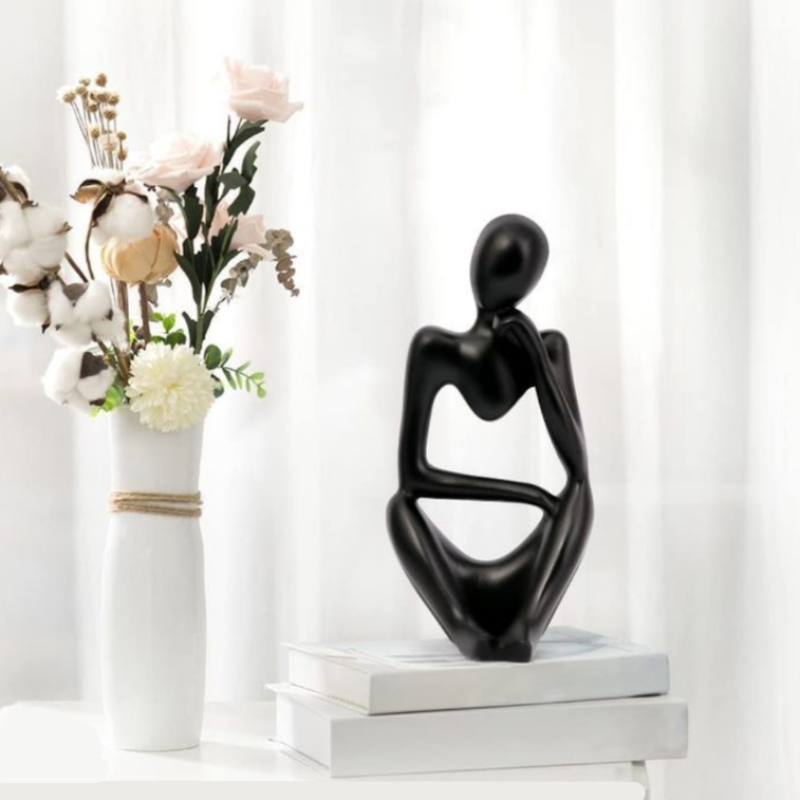 Human Character Figurine Thinker Statue 13 cm