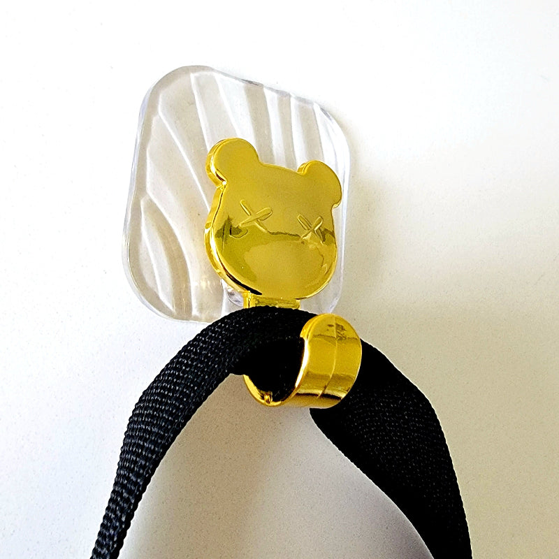 gold teddy wall hook