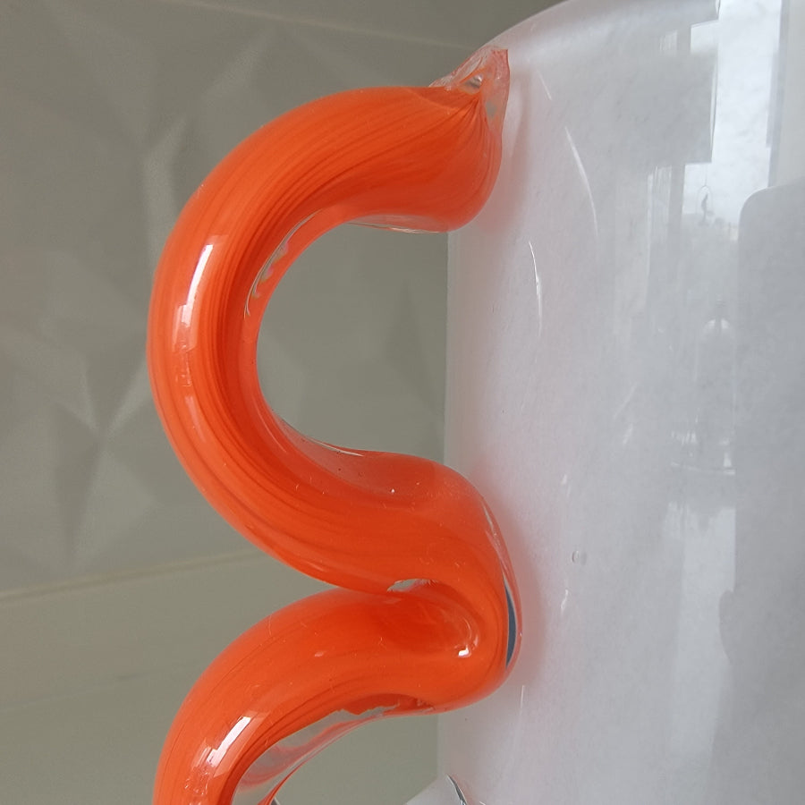 White Cylinder Glass Vase 28 cm