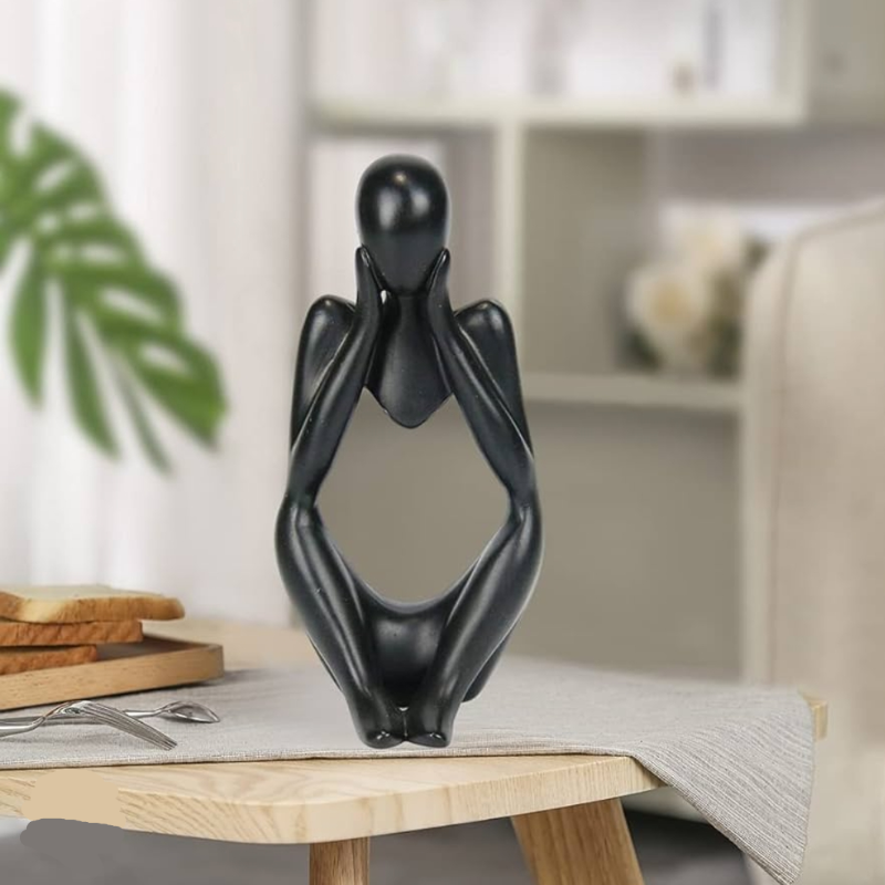 Human Character Figurine Thinker Statue 13 cm
