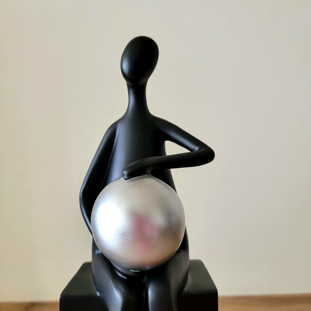 Man Holding The World Figurine Sculpture 30 cm