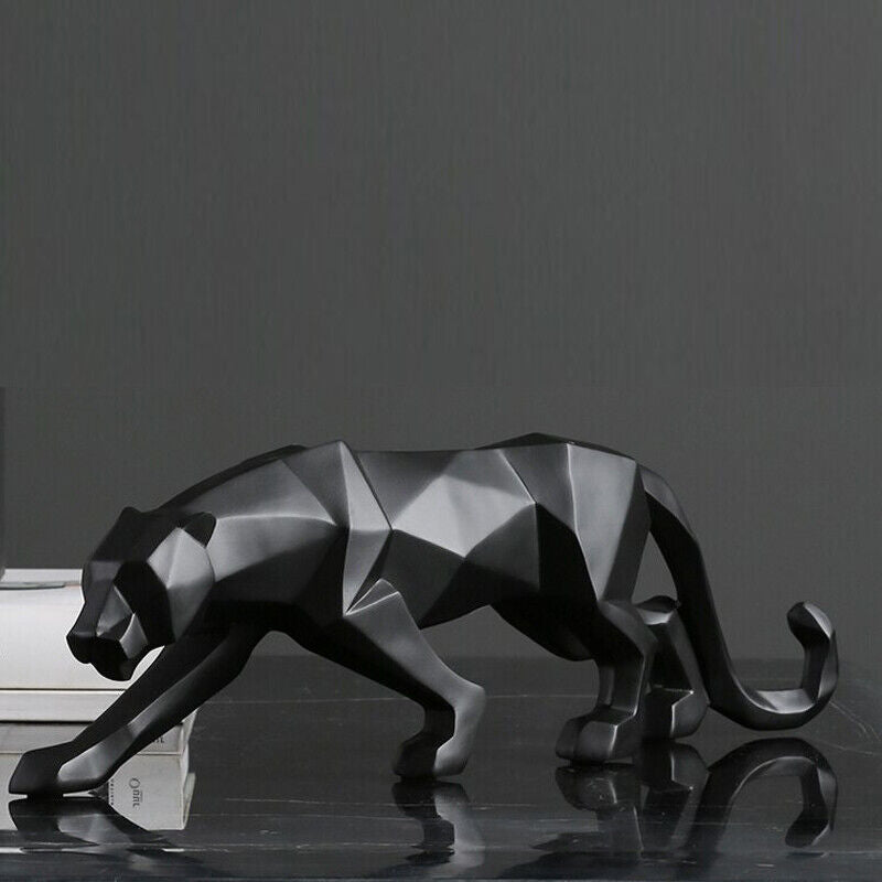 Decorative Panther Sculpture, 45x16 cm