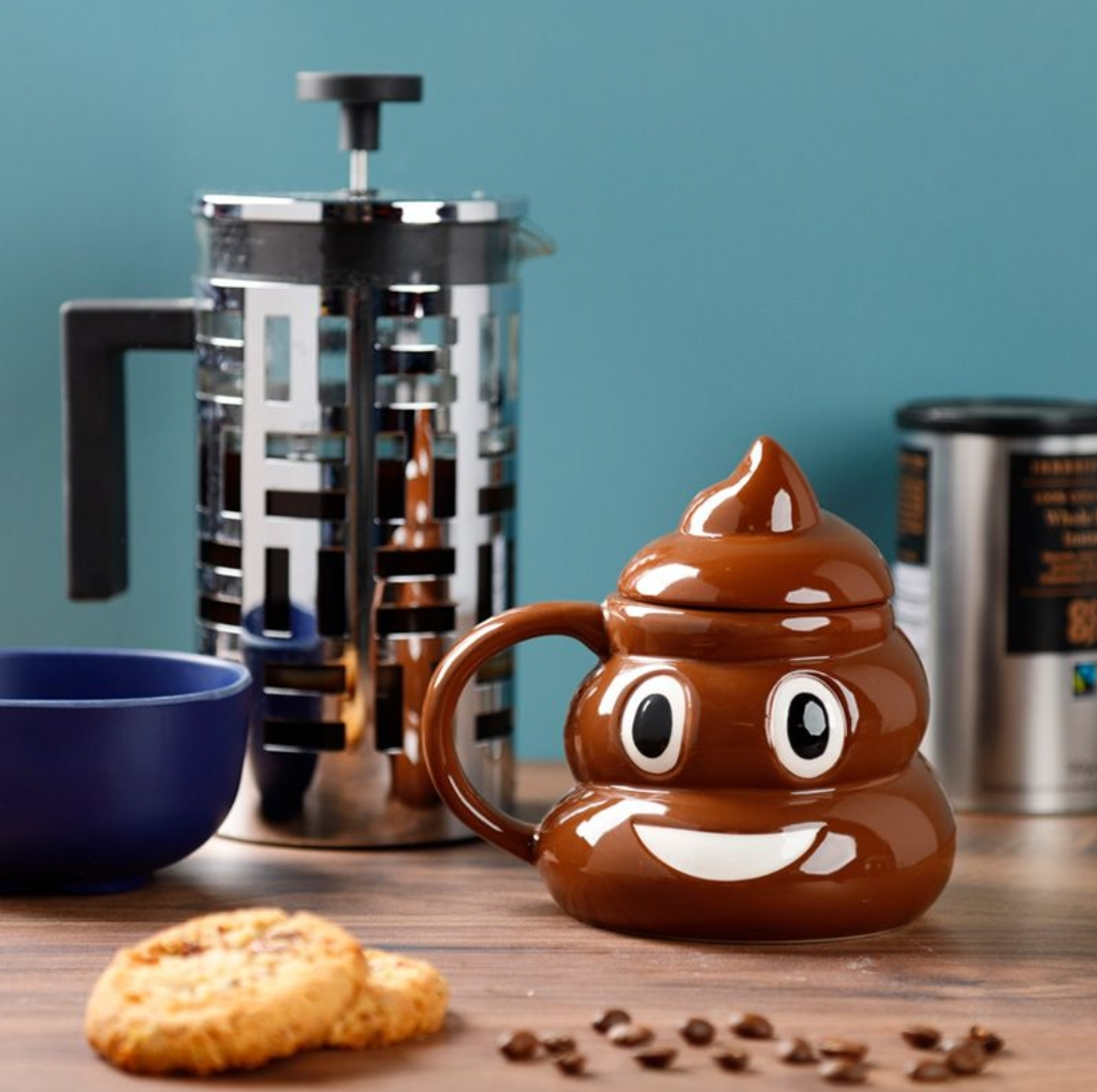 Poop Emoji Mug + Lid 450 ml