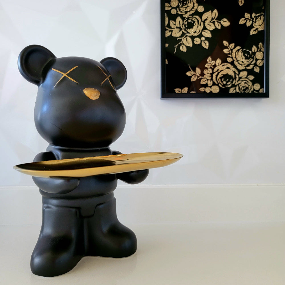 Ceramic Bear Holding a Tray 26 cm