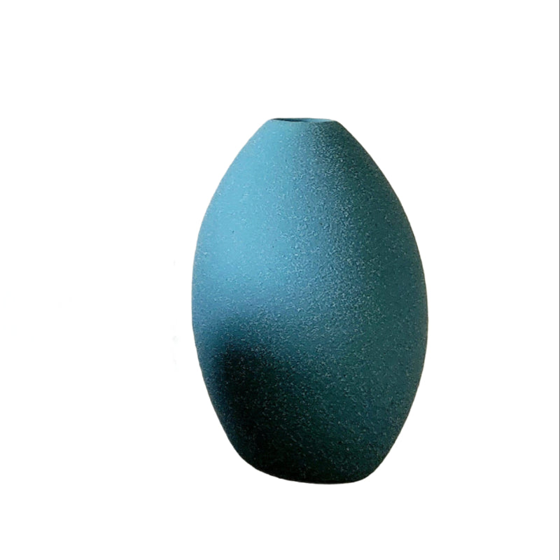 Nordic Stone Vase Blue
