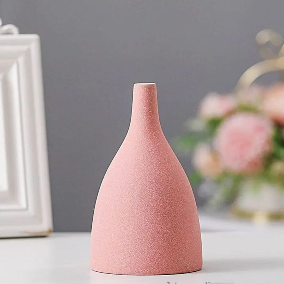 Stone Vase Pink, 1 Pc