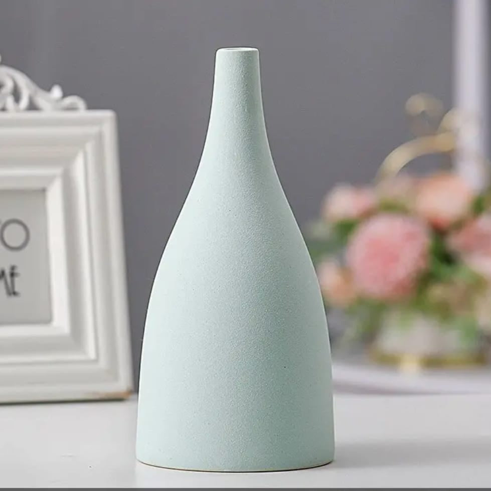 Stone Vase Mint Green, 1 Pc