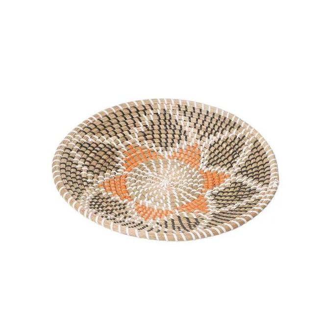 Handmade Woven Bamboo Wall Plates 35 cm -Bohemian