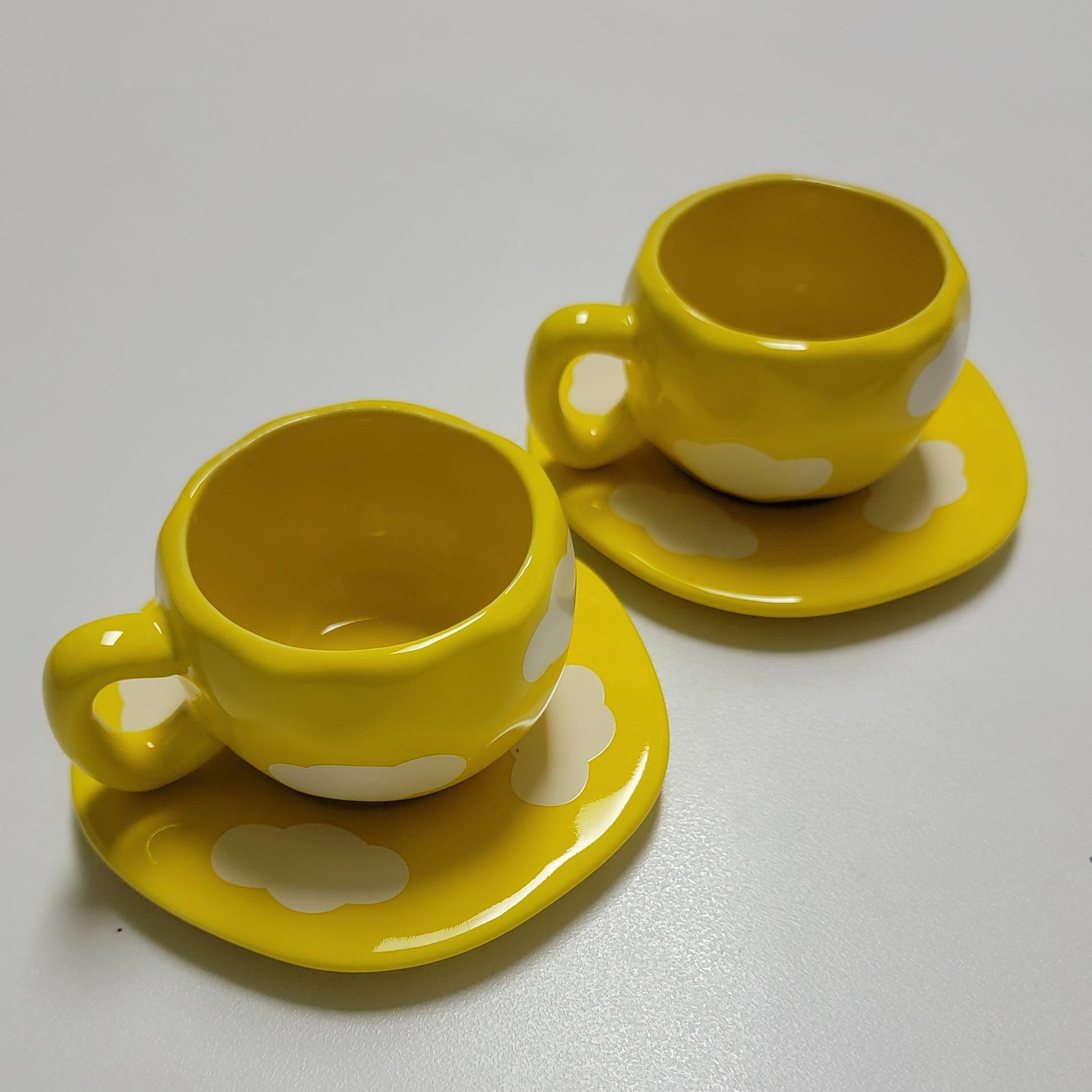 Mini coffee mug yellow 2 pcs