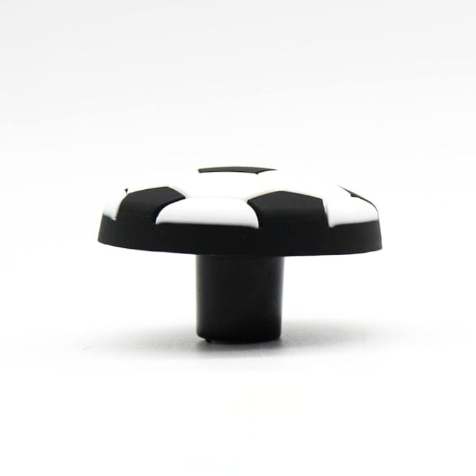 Black and white soccer wall hook