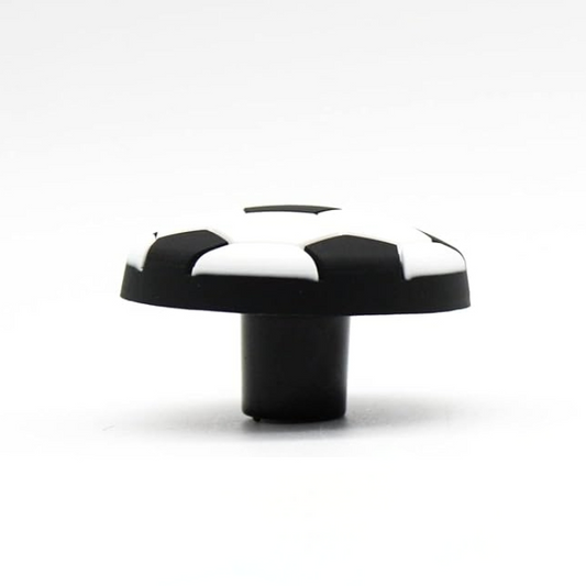 Black and white soccer wall hook
