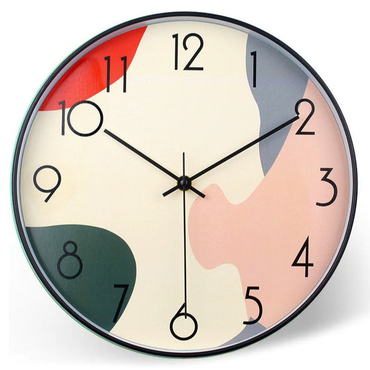 Wall Clock Stylish Pink & Red 30 cm