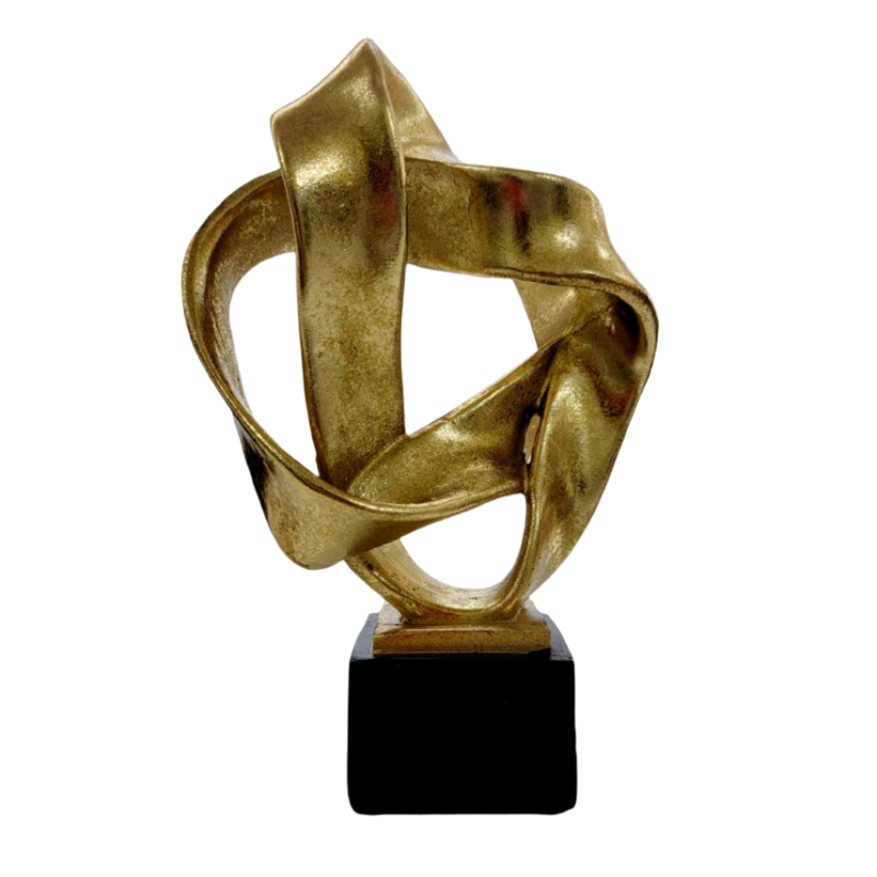 Luxurious Curved Chain Statue Bronze 30 cm