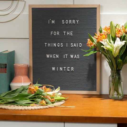 Felt Letter Board 30x21 cm (120 letters & numbers included)