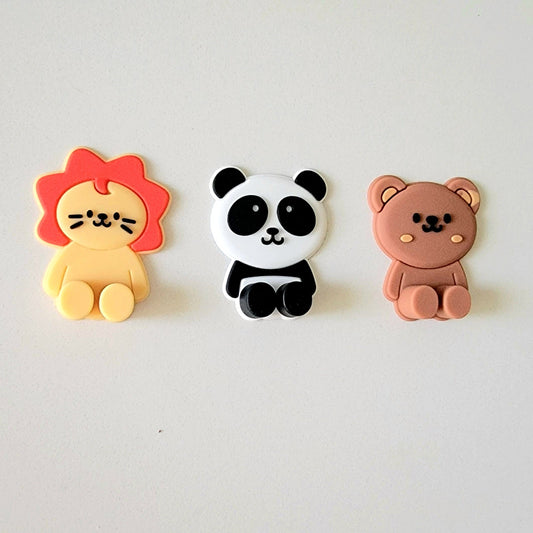 Three cartoon character wall stickers