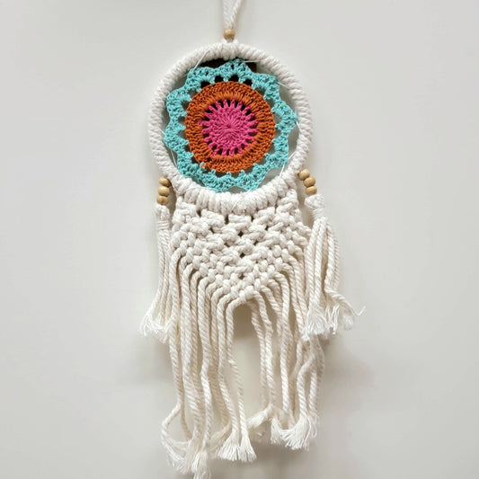 Woven Dream Catcher colorful 30 cm