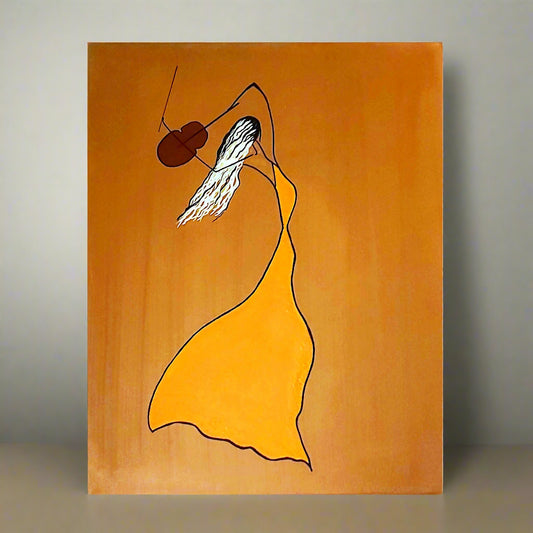 Acrylic on Canva The Violinist, 60x40 cm