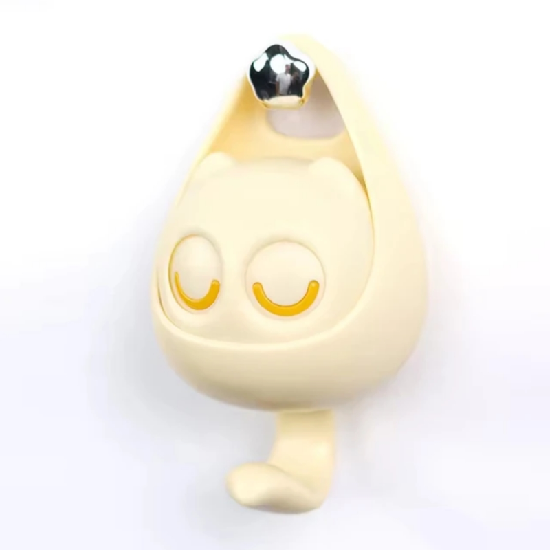beige character key chain holder
